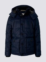 Gesteppte Winterjacke mit Kapuze - Männer - Blue Brushed Herringbone Gesteppte Winterjacke mit Kapuze - Männer - Blue Brushed Herringbone - 7 - TOM TAILOR
