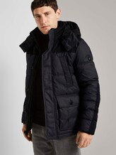 Gesteppte Winterjacke mit Kapuze - Männer - grey twill structure Gesteppte Winterjacke mit Kapuze - Männer - grey twill structure - 5 - TOM TAILOR