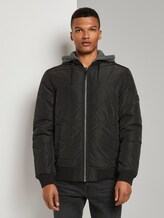 Gesteppte Bomberjacke mit Kapuze - Männer - Black Gesteppte Bomberjacke mit Kapuze - Männer - Black - 1 - TOM TAILOR Denim