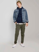 Moderner Jersey-Hoodie - Männer - Sky Captain Blue Moderner Jersey-Hoodie - Männer - Sky Captain Blue - 3 - TOM TAILOR Denim