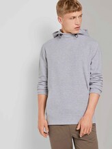 Moderner Jersey-Hoodie - Männer - Light Stone Grey Melange Moderner Jersey-Hoodie - Männer - Light Stone Grey Melange - 5 - TOM TAILOR Denim