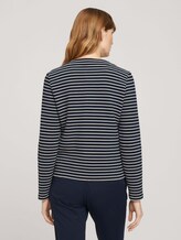 Gestreifter Blazer mit Struktur - Frauen - navy ottoman stripe Gestreifter Blazer mit Struktur - Frauen - navy ottoman stripe - 2 - TOM TAILOR