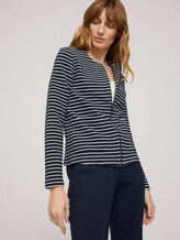 Gestreifter Blazer mit Struktur - Frauen - navy ottoman stripe Gestreifter Blazer mit Struktur - Frauen - navy ottoman stripe - 5 - TOM TAILOR