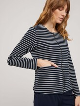 Gestreifter Blazer mit Struktur - Frauen - navy ottoman stripe Gestreifter Blazer mit Struktur - Frauen - navy ottoman stripe - 9 - TOM TAILOR