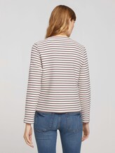 Gestreifter Blazer mit Struktur - Frauen - offwhite ottoman stripe Gestreifter Blazer mit Struktur - Frauen - offwhite ottoman stripe - 2 - TOM TAILOR