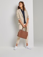 Jersey Blazer mit Ripp-Einsätzen - Frauen - cloud grey melange Jersey Blazer mit Ripp-Einsätzen - Frauen - cloud grey melange - 3 - TOM TAILOR