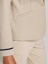 Jersey Blazer mit Ripp-Einsätzen - Frauen - cloud grey melange Jersey Blazer mit Ripp-Einsätzen - Frauen - cloud grey melange - 9 - TOM TAILOR