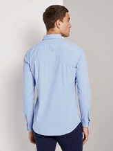 Gemustertes Slim Fit Hemd - Männer - blue chambray navy dots design Gemustertes Slim Fit Hemd - Männer - blue chambray navy dots design - 2 - TOM TAILOR