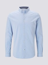 Gemustertes Slim Fit Hemd - Männer - blue chambray navy dots design Gemustertes Slim Fit Hemd - Männer - blue chambray navy dots design - 7 - TOM TAILOR