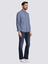 Striped shirt with a chest pocket - Men - blue with white thin stripe Striped shirt with a chest pocket - Men - blue with white thin stripe - 3 - TOM TAILOR