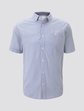 Kariertes Kurzarm-Hemd mit Brusttasche - Männer - light blue fil a fil vichy Kariertes Kurzarm-Hemd mit Brusttasche - Männer - light blue fil a fil vichy - 7 - TOM TAILOR