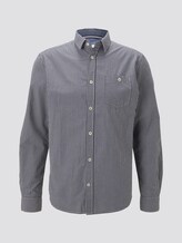 Fein Kariertes Hemd mit Brusttasche - Männer - navy grey fil a fil vichy Fein Kariertes Hemd mit Brusttasche - Männer - navy grey fil a fil vichy - 7 - TOM TAILOR