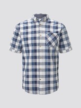 Kariertes Kurzarm-Hemd in Indigo - Männer - blue indigo dobby check Kariertes Kurzarm-Hemd in Indigo - Männer - blue indigo dobby check - 7 - TOM TAILOR