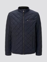Quilted biker jacket with a stand-up collar - Men - Sky Captain Blue Quilted biker jacket with a stand-up collar - Men - Sky Captain Blue - 7 - TOM TAILOR