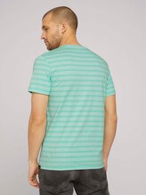 gestreiftes T-Shirt - Männer - lucite green fine stripe gestreiftes T-Shirt - Männer - lucite green fine stripe - 2 - TOM TAILOR