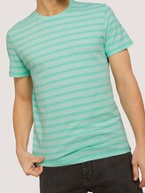 gestreiftes T-Shirt - Männer - lucite green fine stripe gestreiftes T-Shirt - Männer - lucite green fine stripe - 9 - TOM TAILOR