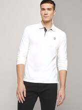 Langarm Poloshirt mit Bio-Baumwolle - Männer - Off White Langarm Poloshirt mit Bio-Baumwolle - Männer - Off White - 5 - TOM TAILOR