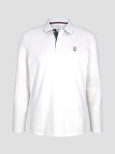 Langarm Poloshirt mit Bio-Baumwolle - Männer - Off White Langarm Poloshirt mit Bio-Baumwolle - Männer - Off White - 7 - TOM TAILOR