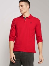 Langarm Poloshirt mit Bio-Baumwolle - Männer - Powerful Red Langarm Poloshirt mit Bio-Baumwolle - Männer - Powerful Red - 5 - TOM TAILOR