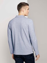 Langarm Poloshirt mit Bio-Baumwolle - Männer - Light Stone Grey Melange Langarm Poloshirt mit Bio-Baumwolle - Männer - Light Stone Grey Melange - 2 - TOM TAILOR