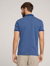 Poloshirt mit Birdseye-Muster - Männer - after dark blue Poloshirt mit Birdseye-Muster - Männer - after dark blue - 2 - TOM TAILOR