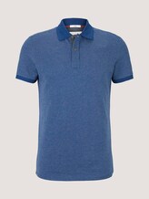 Poloshirt mit Birdseye-Muster - Männer - after dark blue Poloshirt mit Birdseye-Muster - Männer - after dark blue - 7 - TOM TAILOR