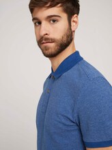 Poloshirt mit Birdseye-Muster - Männer - after dark blue Poloshirt mit Birdseye-Muster - Männer - after dark blue - 9 - TOM TAILOR
