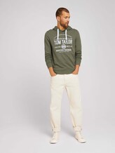 Hoodie mit Logoprint - Männer - Oak Leaf Green Hoodie mit Logoprint - Männer - Oak Leaf Green - 3 - TOM TAILOR