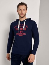 Hoodie mit Logoprint - Männer - Sky Captain Blue Hoodie mit Logoprint - Männer - Sky Captain Blue - 1 - TOM TAILOR
