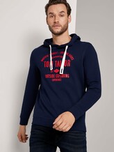 Hoodie mit Logoprint - Männer - Sky Captain Blue Hoodie mit Logoprint - Männer - Sky Captain Blue - 5 - TOM TAILOR