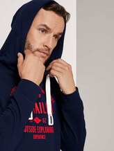 Hoodie mit Logoprint - Männer - Sky Captain Blue Hoodie mit Logoprint - Männer - Sky Captain Blue - 9 - TOM TAILOR