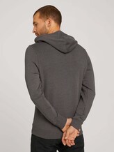 Hoodie mit Logoprint - Männer - Cyber Grey Melange Hoodie mit Logoprint - Männer - Cyber Grey Melange - 2 - TOM TAILOR