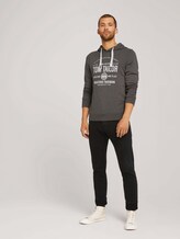 Hoodie mit Logoprint - Männer - Cyber Grey Melange Hoodie mit Logoprint - Männer - Cyber Grey Melange - 3 - TOM TAILOR