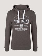 Hoodie mit Logoprint - Männer - Cyber Grey Melange Hoodie mit Logoprint - Männer - Cyber Grey Melange - 7 - TOM TAILOR