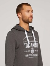Hoodie mit Logoprint - Männer - Cyber Grey Melange Hoodie mit Logoprint - Männer - Cyber Grey Melange - 9 - TOM TAILOR