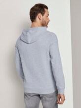 Hoodie mit Logoprint - Männer - Light Stone Grey Melange Hoodie mit Logoprint - Männer - Light Stone Grey Melange - 2 - TOM TAILOR