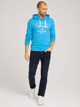 Hoodie mit Logoprint - Männer - aquarius turquoise Hoodie mit Logoprint - Männer - aquarius turquoise - 3 - TOM TAILOR