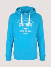 Hoodie mit Logoprint - Männer - aquarius turquoise Hoodie mit Logoprint - Männer - aquarius turquoise - 7 - TOM TAILOR