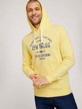 Hoodie mit Logoprint - Männer - pale straw yellow Hoodie mit Logoprint - Männer - pale straw yellow - 5 - TOM TAILOR
