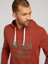 Hoodie mit Logoprint - Männer - chili oil red Hoodie mit Logoprint - Männer - chili oil red - 9 - TOM TAILOR