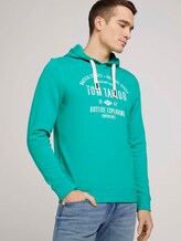 Hoodie mit Logoprint - Männer - dusty aqua Hoodie mit Logoprint - Männer - dusty aqua - 5 - TOM TAILOR