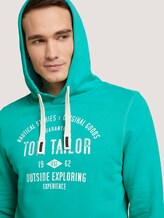 Hoodie mit Logoprint - Männer - dusty aqua Hoodie mit Logoprint - Männer - dusty aqua - 9 - TOM TAILOR