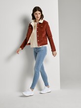 Cordjacke mit Futter und Fellkragen - Frauen - Rust Orange Cordjacke mit Futter und Fellkragen - Frauen - Rust Orange - 3 - TOM TAILOR Denim