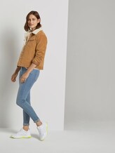 Lined corduroy jacket with fur collar - Women - fudge brown Lined corduroy jacket with fur collar - Women - fudge brown - 3 - TOM TAILOR Denim
