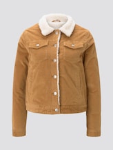 Lined corduroy jacket with fur collar - Women - fudge brown Lined corduroy jacket with fur collar - Women - fudge brown - 7 - TOM TAILOR Denim
