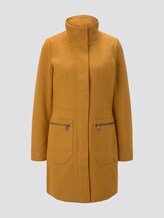 Wollmantel mit Reißverschlusstaschen - Frauen - warm curry yellow Wollmantel mit Reißverschlusstaschen - Frauen - warm curry yellow - 7 - TOM TAILOR Denim