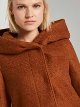 Bouclé-Mantel mit breiter Kapuze - Frauen - burnt hazelnut brown Bouclé-Mantel mit breiter Kapuze - Frauen - burnt hazelnut brown - 9 - TOM TAILOR Denim