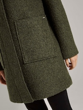 Bouclé-Mantel mit breiter Kapuze - Frauen - olive green melange Bouclé-Mantel mit breiter Kapuze - Frauen - olive green melange - 10 - TOM TAILOR Denim