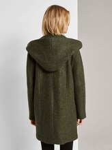 Bouclé-Mantel mit breiter Kapuze - Frauen - olive green melange Bouclé-Mantel mit breiter Kapuze - Frauen - olive green melange - 2 - TOM TAILOR Denim