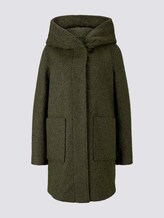 Bouclé-Mantel mit breiter Kapuze - Frauen - olive green melange Bouclé-Mantel mit breiter Kapuze - Frauen - olive green melange - 7 - TOM TAILOR Denim